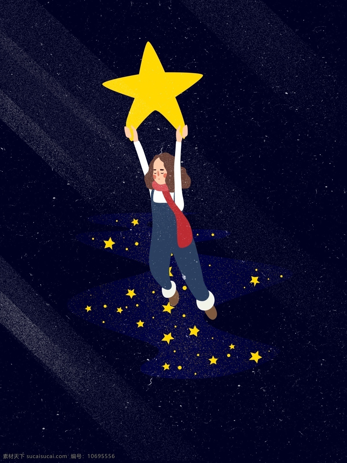 手绘 清新 童话 少女 广告 背景 广告背景 星星 浪漫 星点 光点