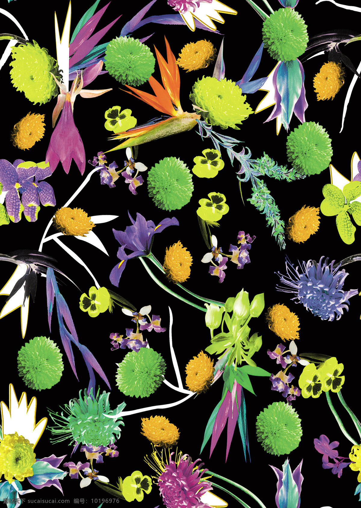 手绘 花草 装饰画 植物 花 数码印花图 绘画 图案