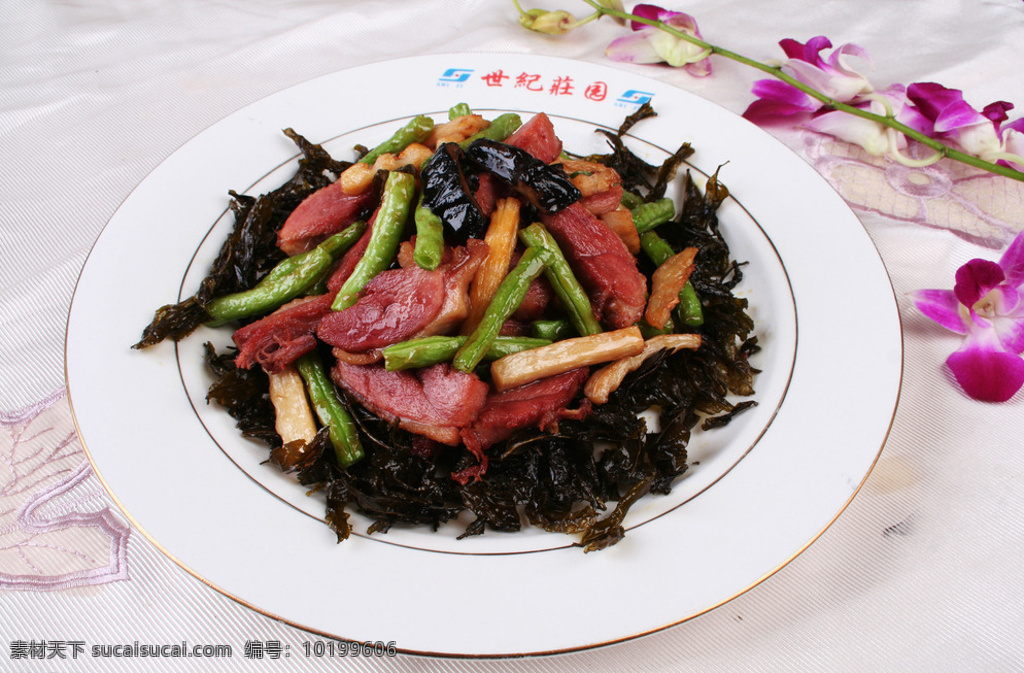 干烧四鲜 豆角炒肉块 豆角炒肉 烧四鲜 热菜 炒菜 凉菜 菜肴 菜品 川菜 湘菜 鲁菜 粤菜 淮扬菜 家常菜 特色菜 舌尖上的中国 餐饮美食 传统美食