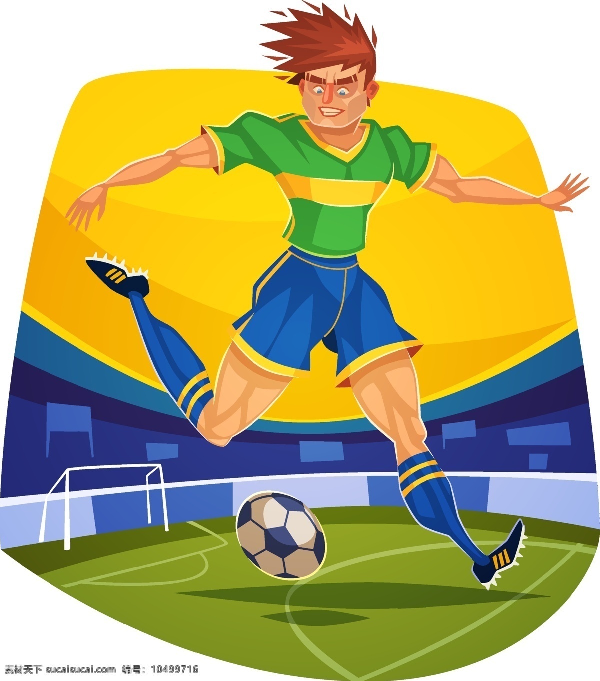 卡通足球球员 卡通 足球 球员 模板下载 巴西 世界杯 足球运动员 卡通队员 足球赛事 体育运动 生活百科 矢量素材 白色