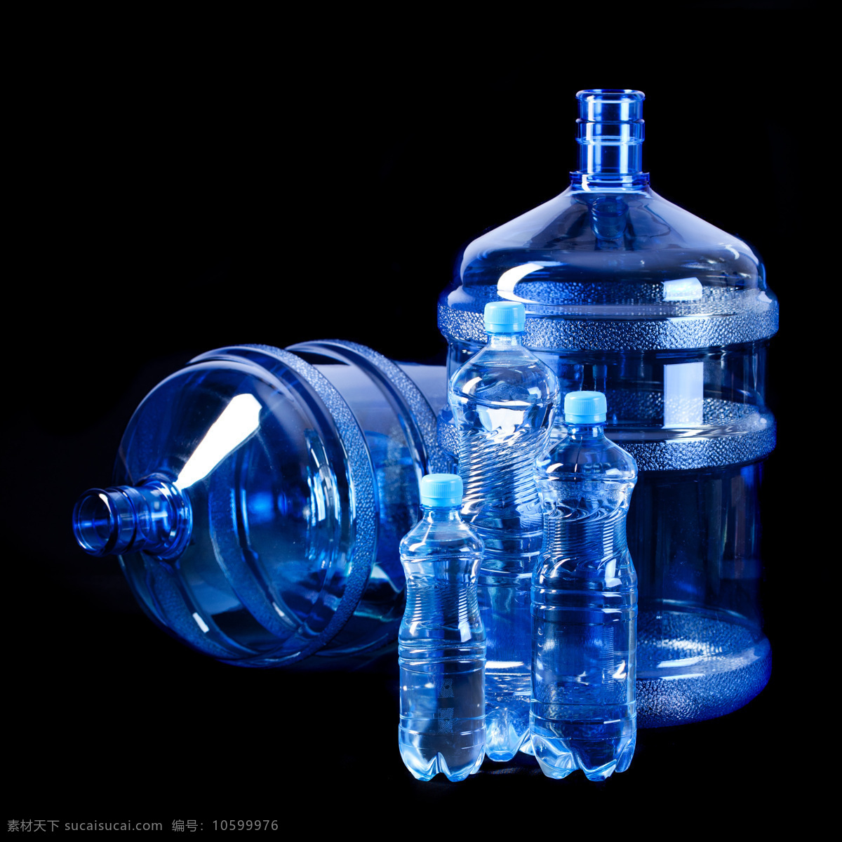 蓝色 塑料 矿泉水瓶 桶装 瓶装 矿泉水 瓶子 冰水烈火 生活百科 黑色
