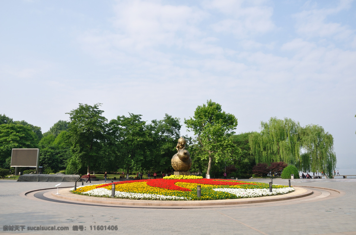 杭州涌金门 广场 园林 铜雕 中国动漫节 孙悟空 杭州西湖 雕塑 建筑园林