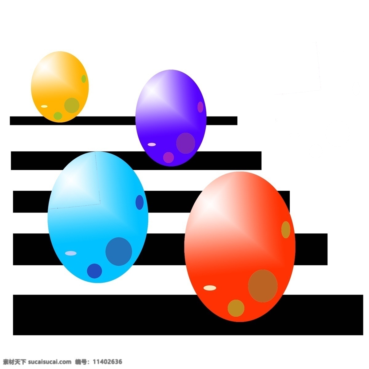 彩色 复活节 彩蛋 插画 彩色的彩蛋 卡通插画 鸡蛋插画 礼物插画 礼品插画 复活节插画 红色的彩蛋