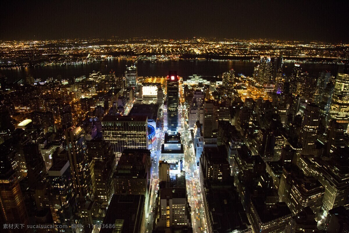 美国纽约夜景