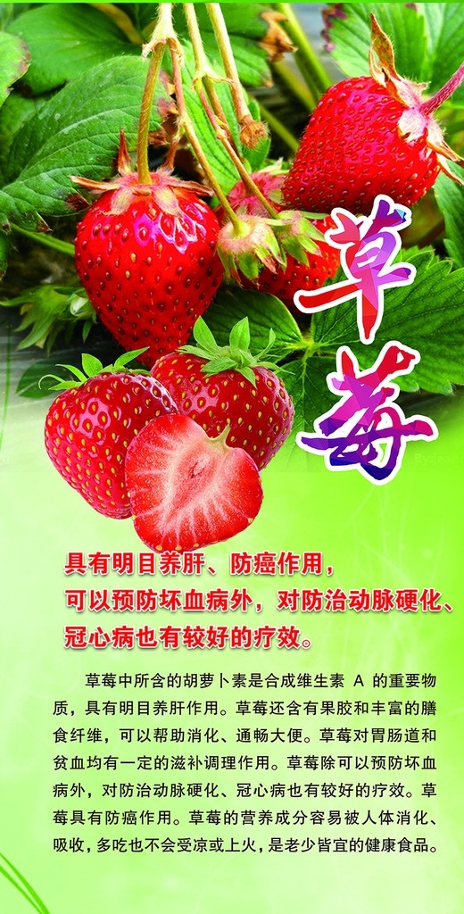 草莓 水果 超市 展板 水果超市 分层 水果展板 高清图片 熟食