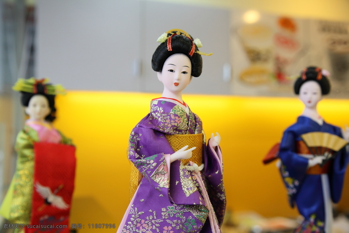 木偶 日本 和服 女子 人偶 工艺品摄影 文化艺术