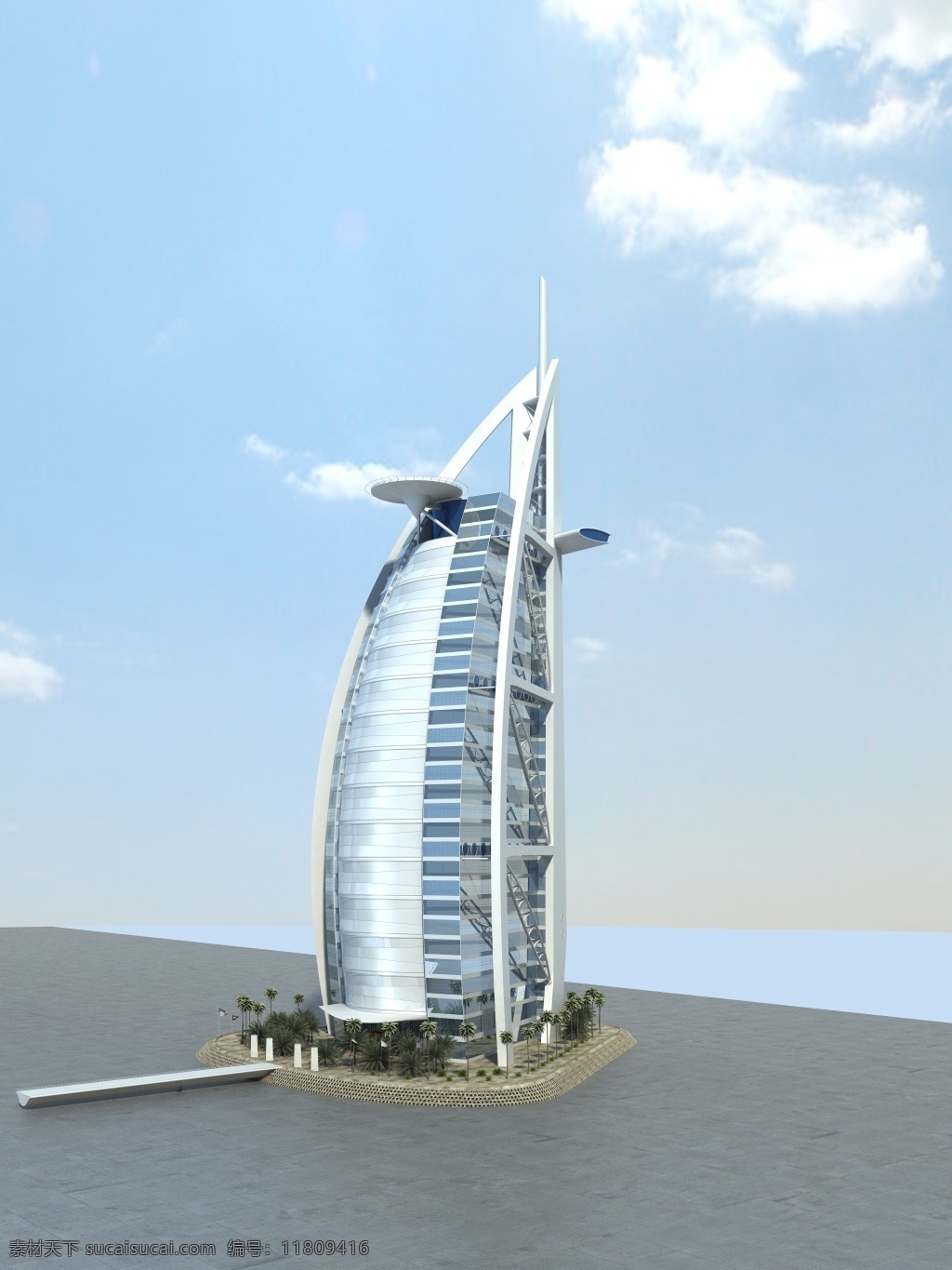 帆船酒店0 帆船酒店 迪拜标志建筑 迪拜地标建筑 迪拜建筑 建筑模型