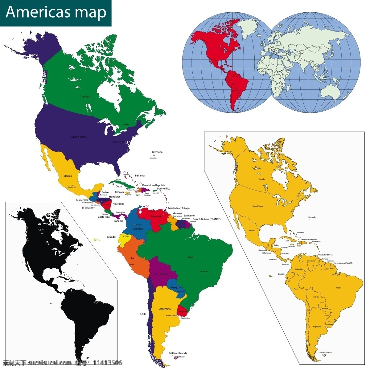 美国 地图 矢量 模板下载 国家地图 世界地图 彩色地图 世界版图 矢量地图 生活百科 矢量素材 白色
