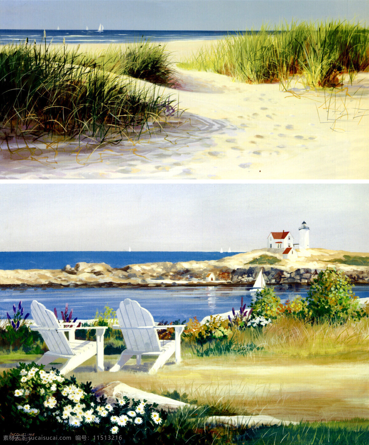 海边风光 油画风景 外国油画 写真油画 乡村风景 海洋风景 大海油画 绘画书法 文化艺术