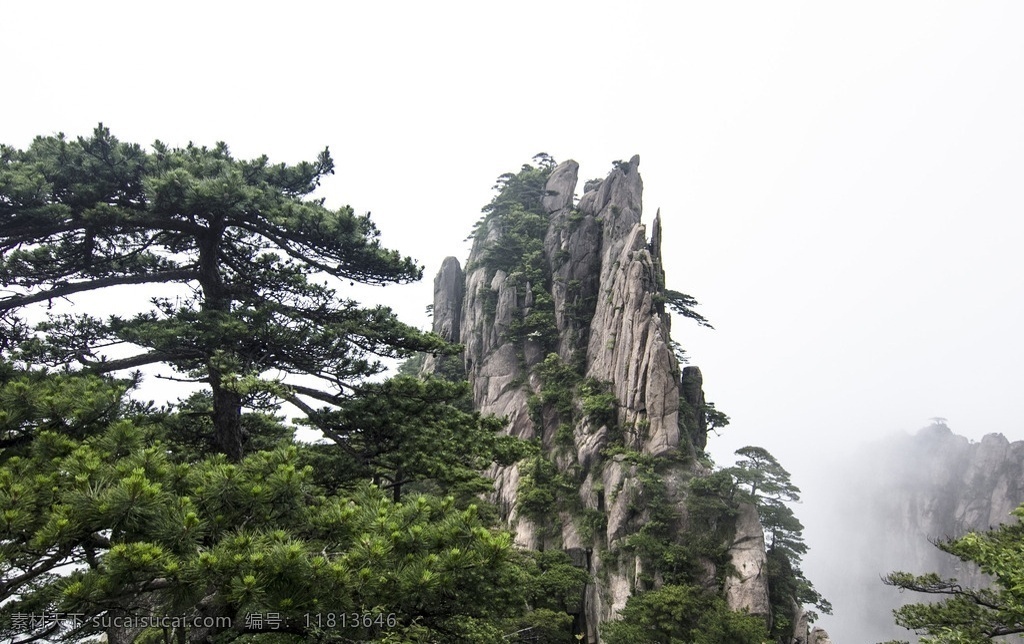 黄山 风景 云海 雾凇 自然景观 山水风景