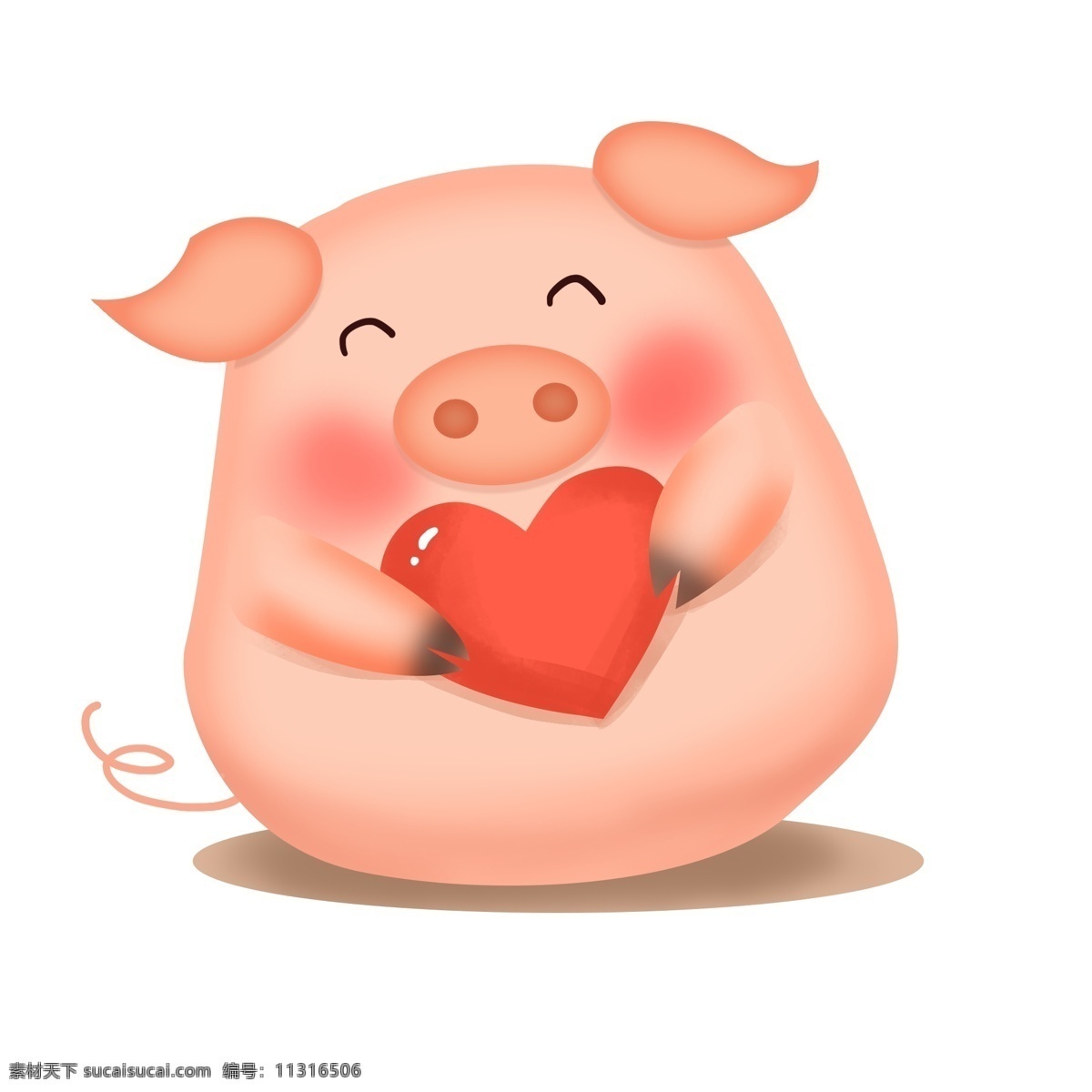 手绘 爱心 小 猪 插画 粉红色猪猪 可爱猪仔 可爱 爱心猪 卡通猪 粉红猪 粉色猪 红色爱心 发起爱心攻势