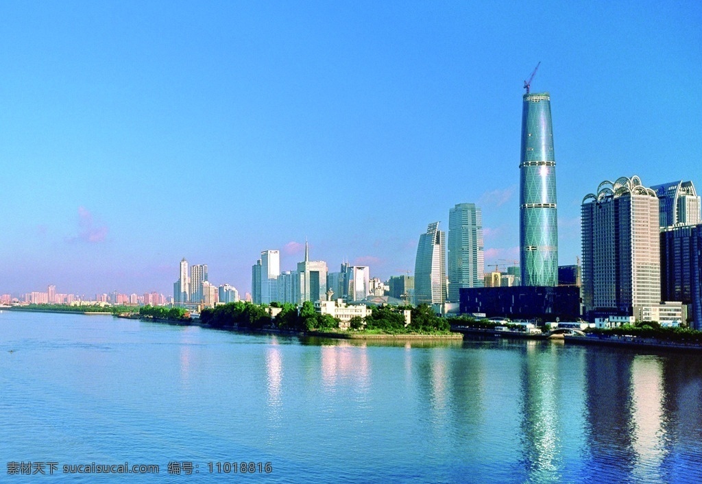 广州 西塔 塔 风景 高楼 建筑景观 自然景观