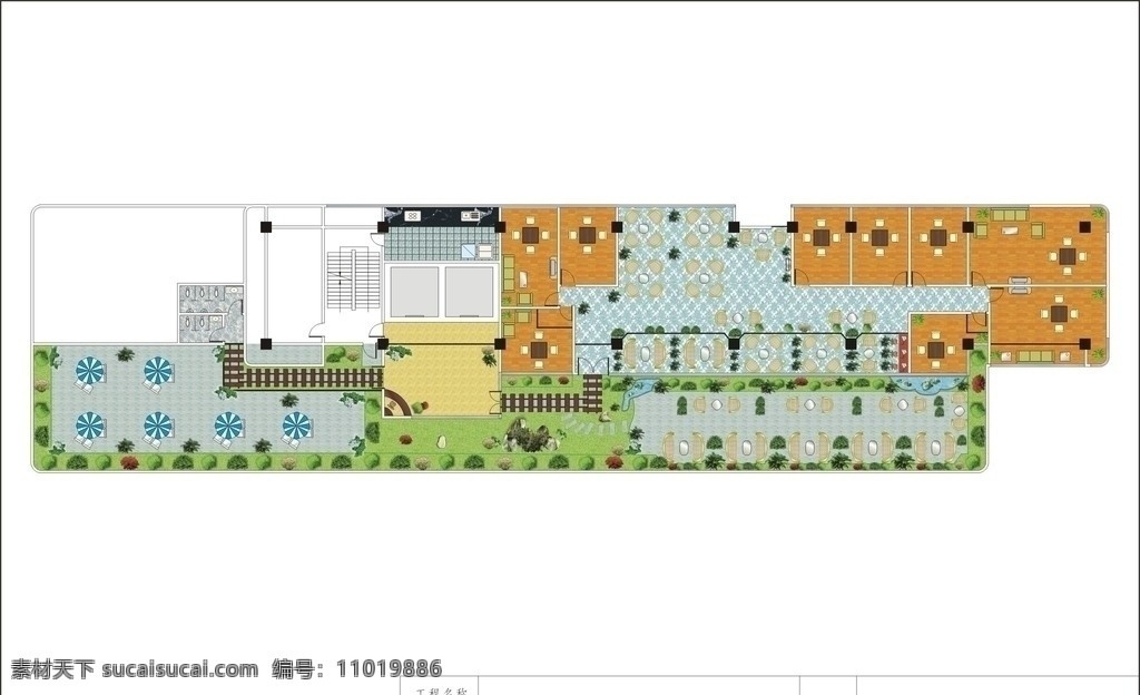 大型 茶坊 平面图 茶楼平面图 茶坊平面图 装修平面图 室内设计 建筑家居 矢量