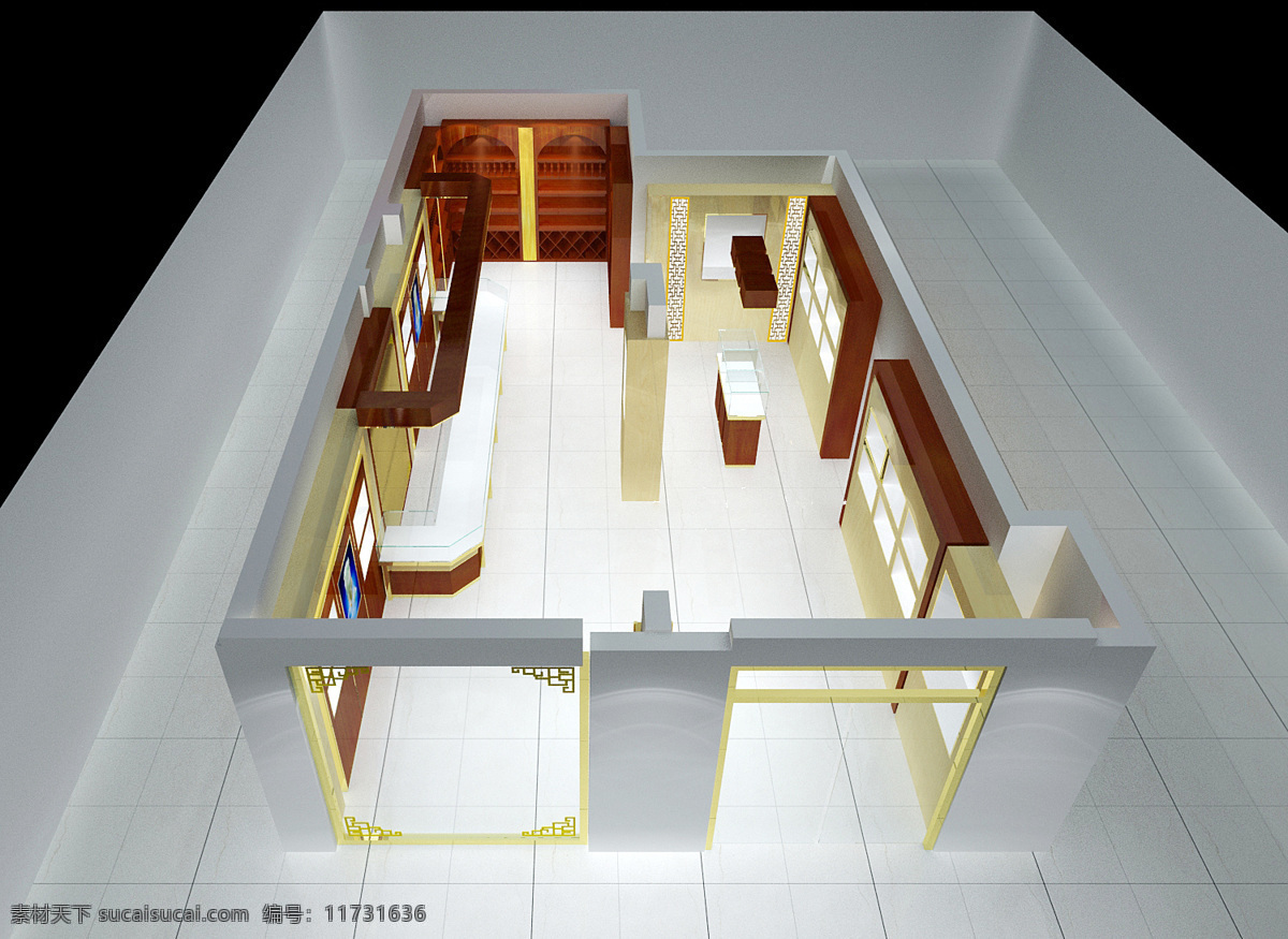 玉器免费下载 3d设计 3d作品 俯视图 红酒展架 玉器 展厅设计 红酒展厅 psd源文件