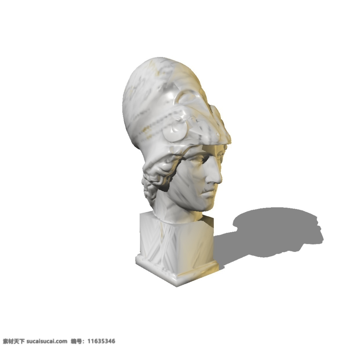 3d 石膏 雕像 立体 白色头像 3d模型素材 其他3d模型