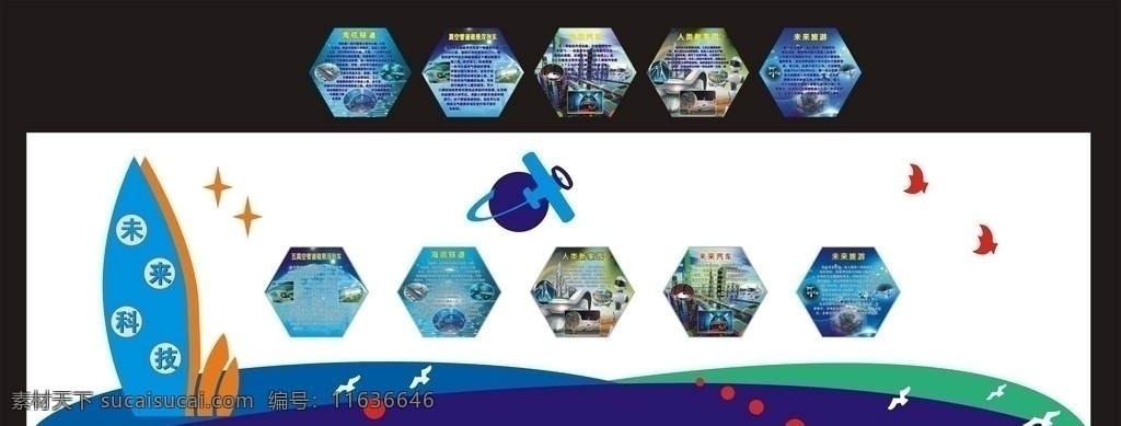 教室布置 校园文化 班级文化 科学展板 效果图 卡通飞船 抽象设计 星光 帆船 海鸥 大海 实验室展板 实验室布置 展板模板 矢量