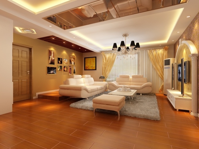 家居 客厅 模型 3d模型 欧式家具 沙发茶几 时尚现代 室内设计 max 棕色