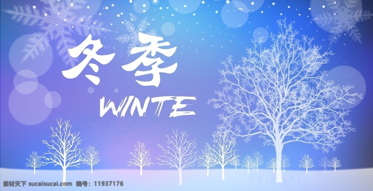 冬季 冬天 广告设计模板 雪 雪花 源文件 winte 其他海报设计
