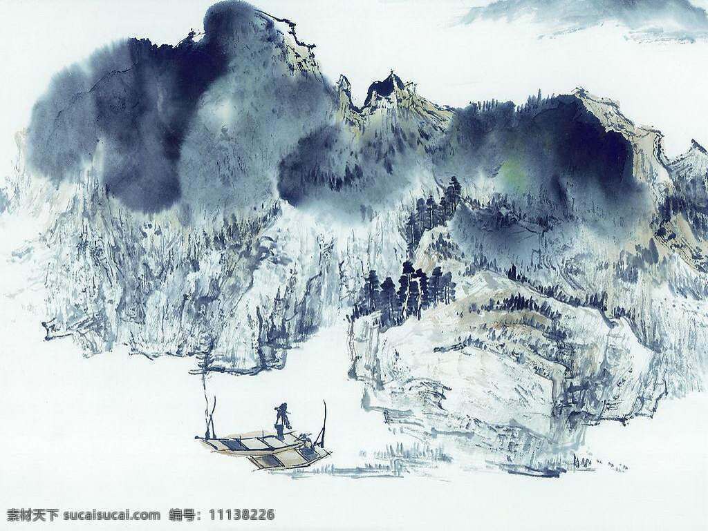 山水画 背景 壁纸 工笔 国画 蝴蝶 绘画 泼墨 山水 中国画 桌面 艺术 水墨 写意 文化艺术