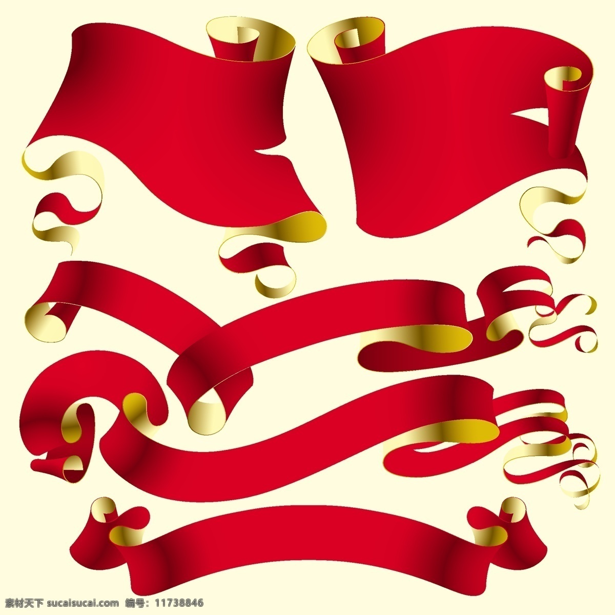 色带 纸张 矢量 标题 经典 欧洲 旗帜 书籍 丝带 装饰 红色酒吧 白皮书 矢量图 其他矢量图