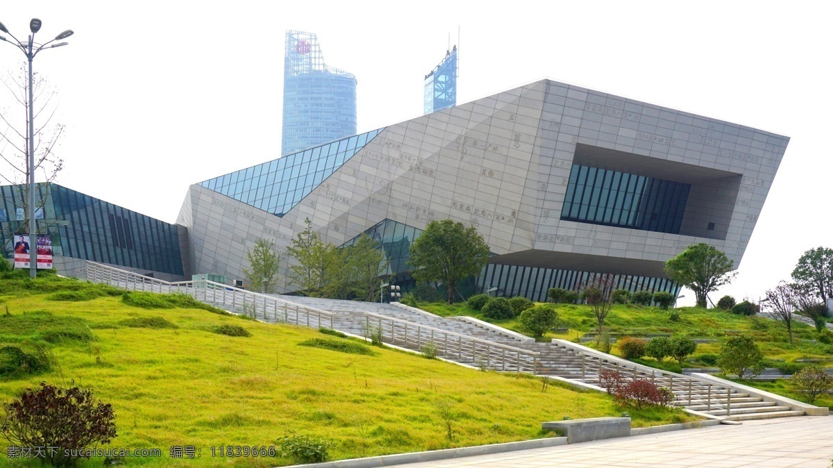 长沙 音乐厅 临江 侧 长沙市 开福区 北辰三角洲 风景 风光 建筑园林 园林建筑