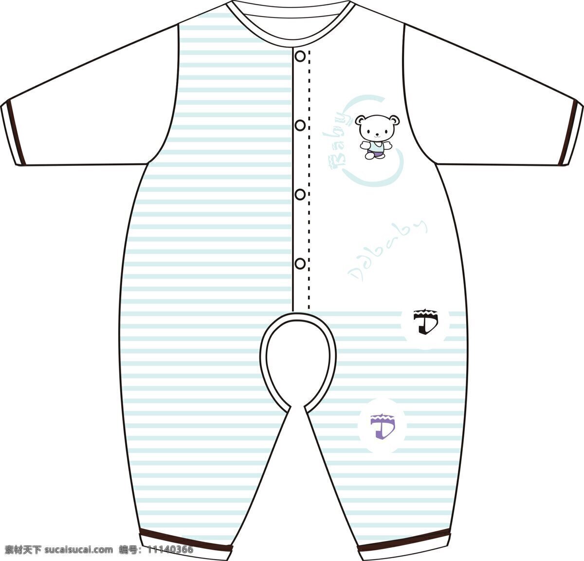 儿童 连体 裤 横条 文化艺术 小熊 字母 儿童连体裤 连体裤 矢量图 艺术字