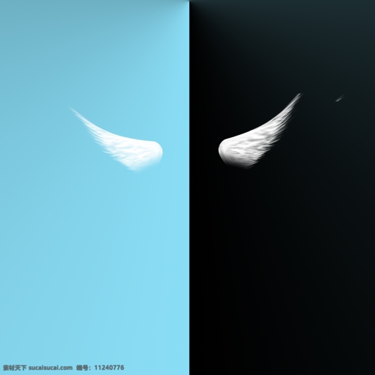 天使的翅膀 天使 翅膀 白色 白色翅膀 蓝色 黑色