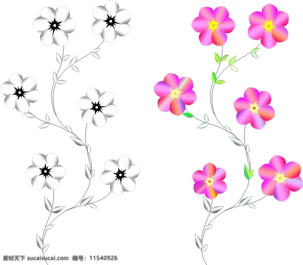 花 花藤 好看的 手绘