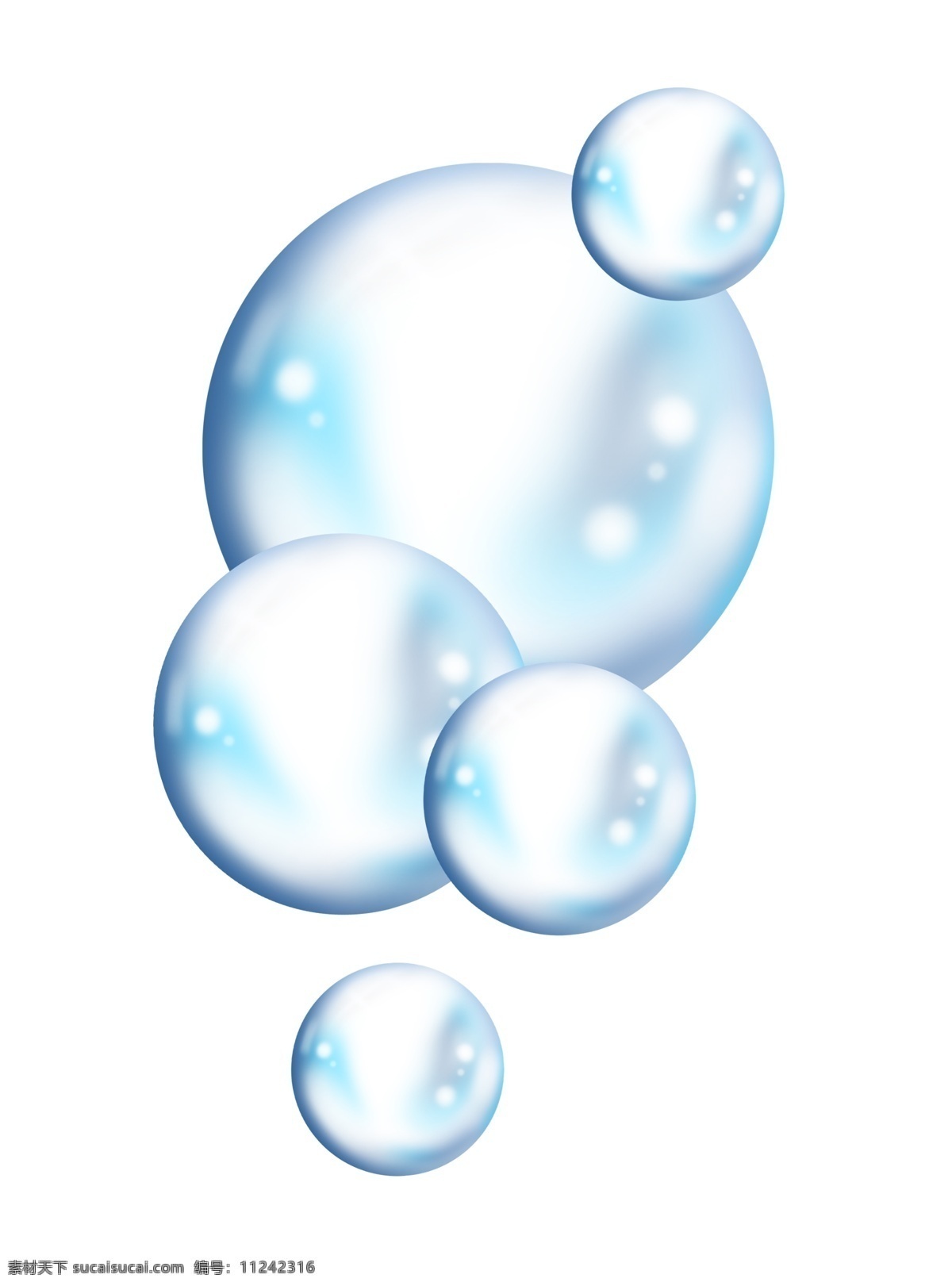大大小小 蓝色 气泡 泡泡 蓝色的气泡 梦幻气泡 渐变气泡 漂浮气泡 圆形 清新 透明气泡