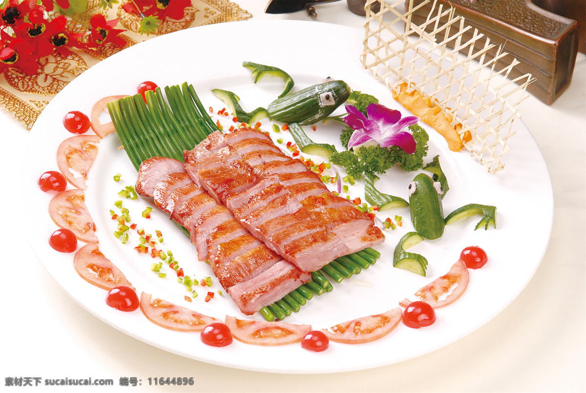 炭烧猪颈肉 美食 传统美食 餐饮美食 高清菜谱用图