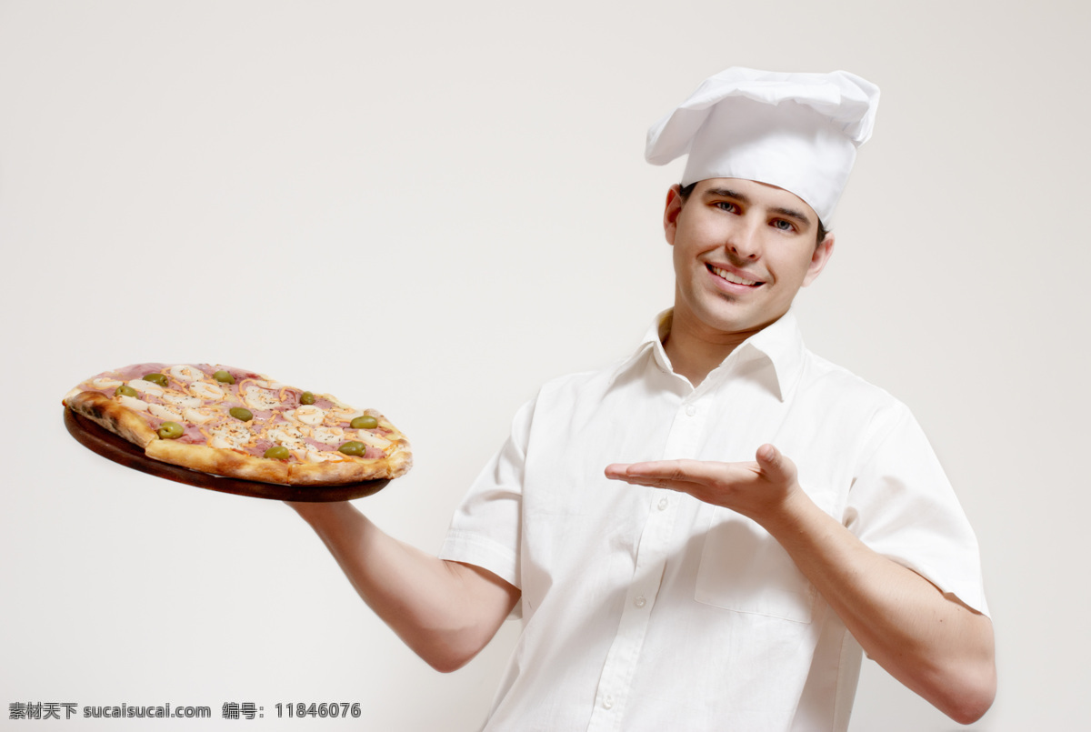 披萨 西点 师 厨师 西点师 男西点师 面包师 生活人物 人物图片