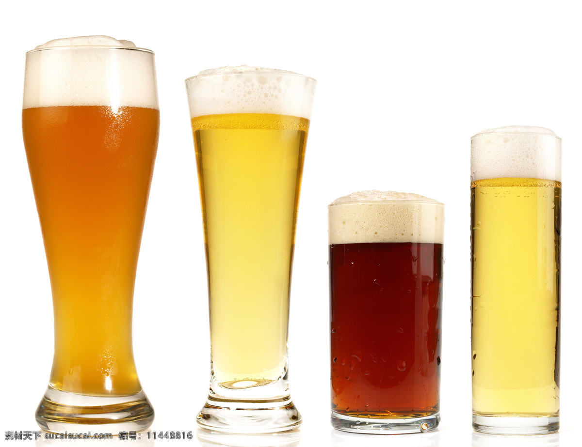 各种 颜色 啤酒 玻璃杯 饮料 酒水 酒类图片 餐饮美食