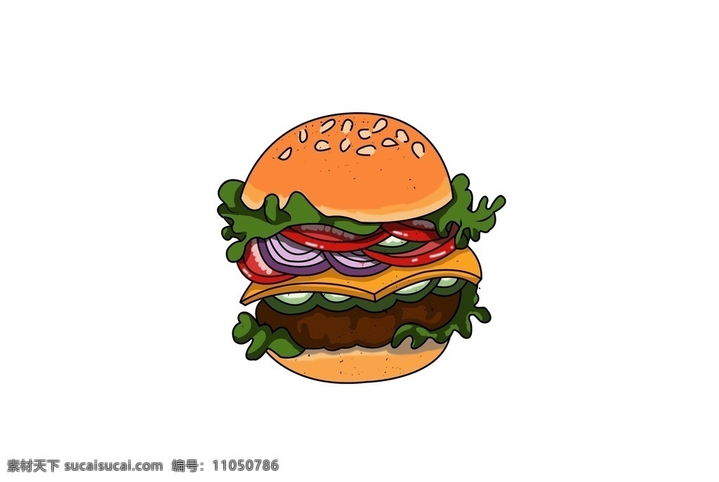 原创 手绘 美食 汉堡 素材图片 零食 卡通 蔬菜 可爱 插画 美味 牛肉汉堡 图案 贴图 底纹边框 背景底纹