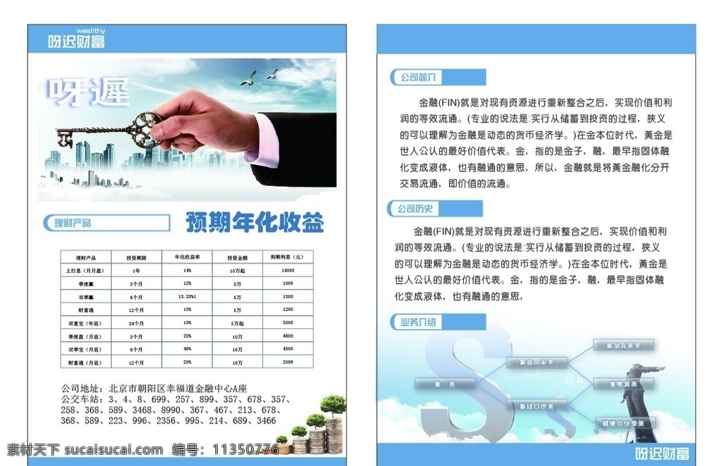 金融 商业 商业宣传单 宣传单 蓝色背景 蓝色宣传单 排版 dm宣传单