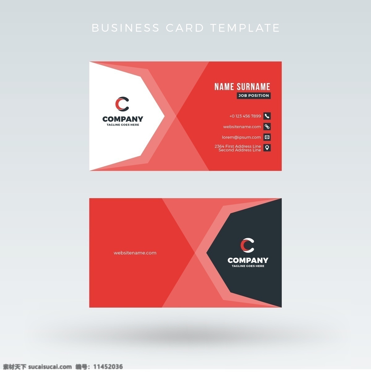 创意 红色 名片 卡片 矢量 红色名片 几何 商业标志 创意简约 企业名片 个人名片 商务名片 名片设计 名片模板 名片卡片