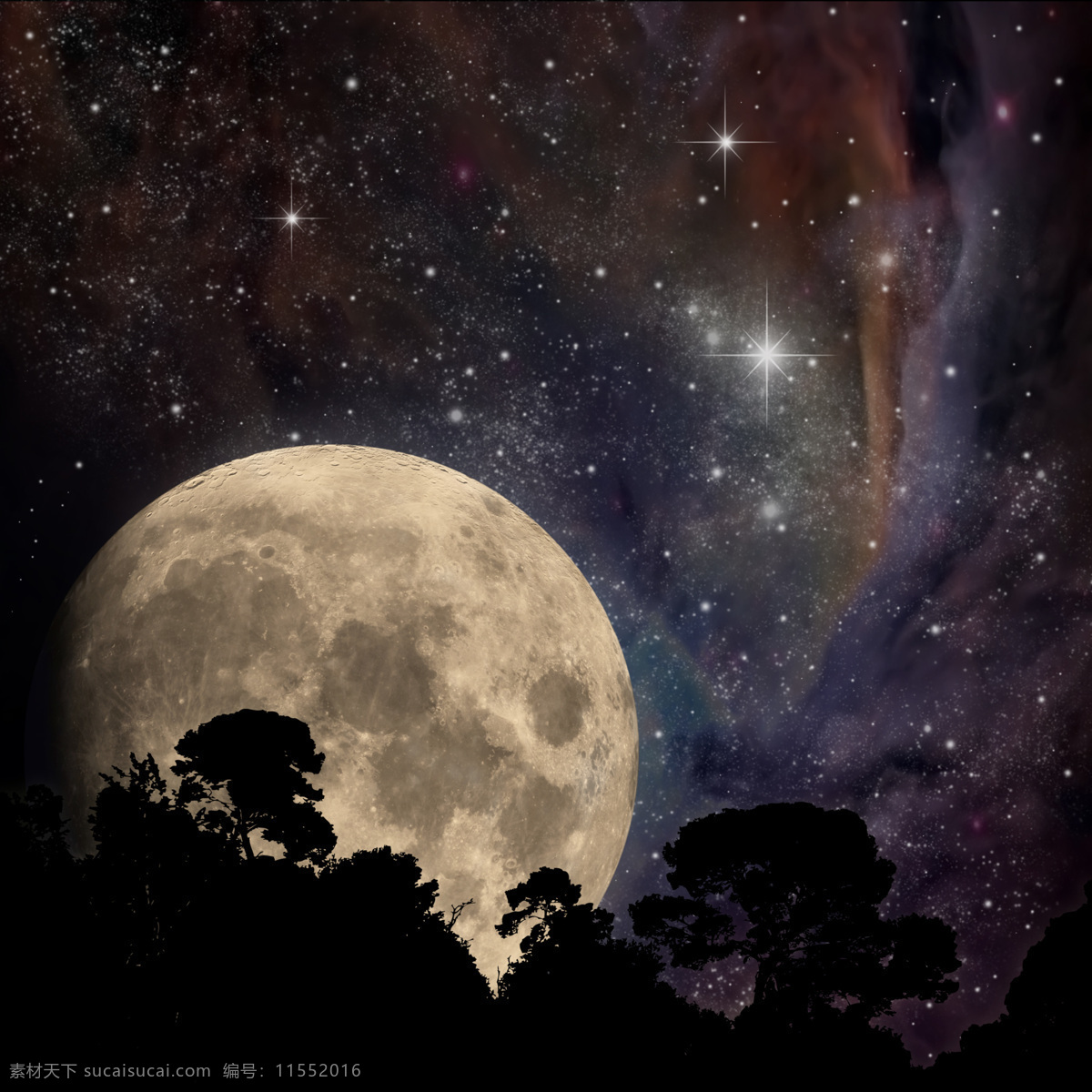 月亮 树木 星空 太阴 月球 婵娟 树影 梦幻星云 梦幻星空 宇宙 灿烂 灿烂星空 璀璨 璀璨星空 星星 星空背景 浪漫星空 唯美星空 太空 炫彩星空 绚丽星空 星系 河外星系 河外系 星云 群星 天文 天文学 彩色星空 宇宙星空 自然景观 自然风光