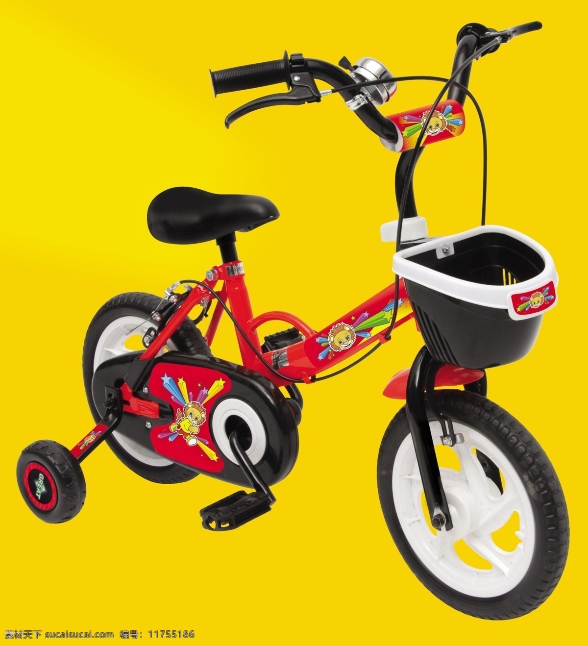儿童自行车 高清 分层 儿童 玩具车 源文件