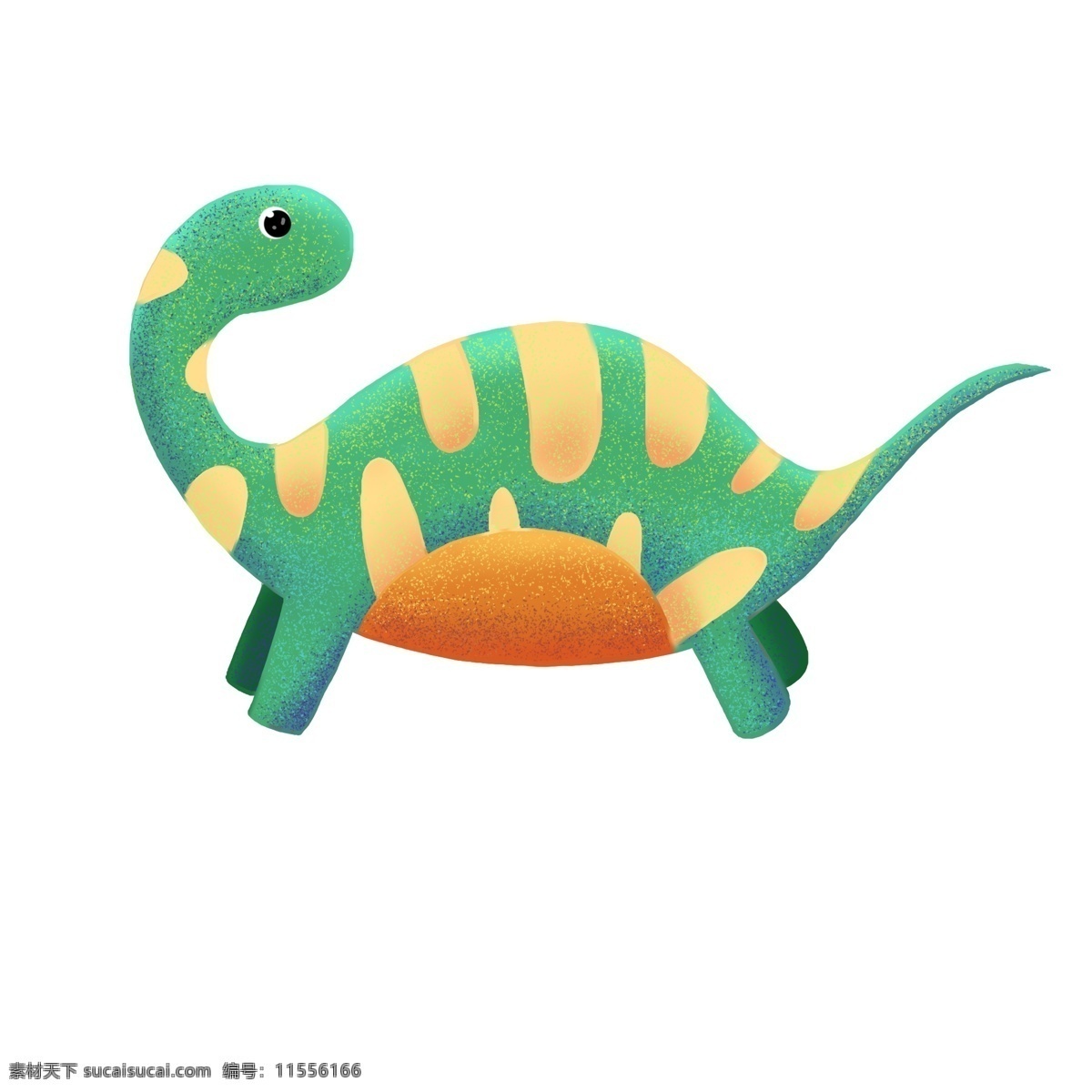 卡通 黄绿 恐龙 插画 花纹小恐龙 小恐龙 可爱黄绿恐龙 野生动物 花纹玩具恐龙 玩具恐龙插画
