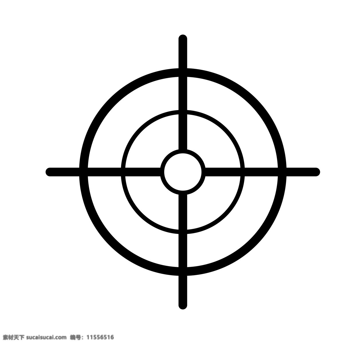 黑色 圆环 瞄准 元素 创意 纹理 扁平化 ui 图标 卡通插画 攻击
