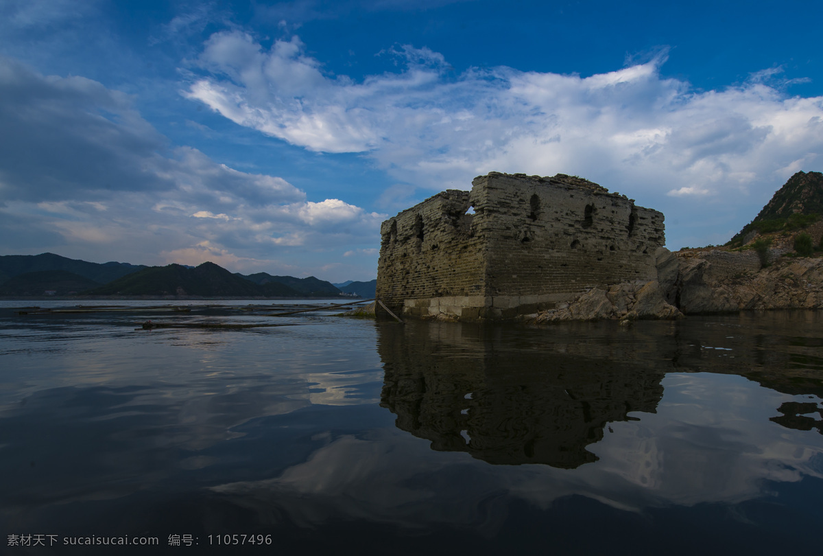 河北 迁西 喜峰口 水长城 水库 自然景观 山水风景