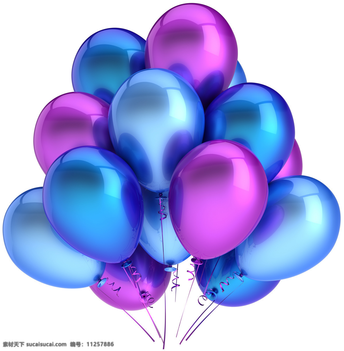 蓝紫 气球 蓝色 紫色 高清图片 节日庆典 生活百科