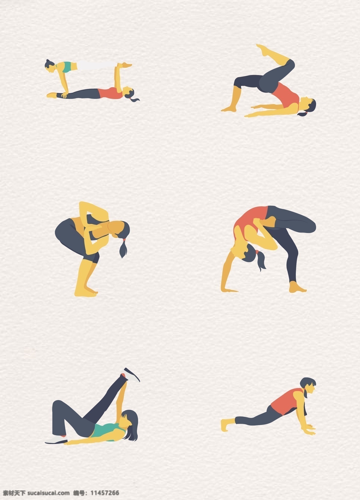 瑜伽 体式 icon 图标 创意 卡通 运动 瑜伽体式 健身运动 卡通图标