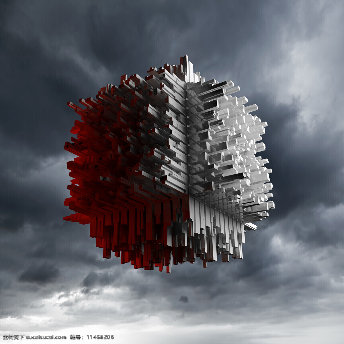 抽象 立体 建筑 抽象建筑 立体3d 抽象立体 抽象形状 抽象三维图案 天空背景 云朵云层 蓝天白云 风景 其他类别 生活百科
