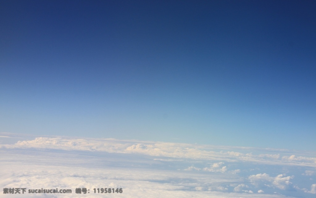 蓝天 白云 云层上空 照片 旅游摄影 自然风景