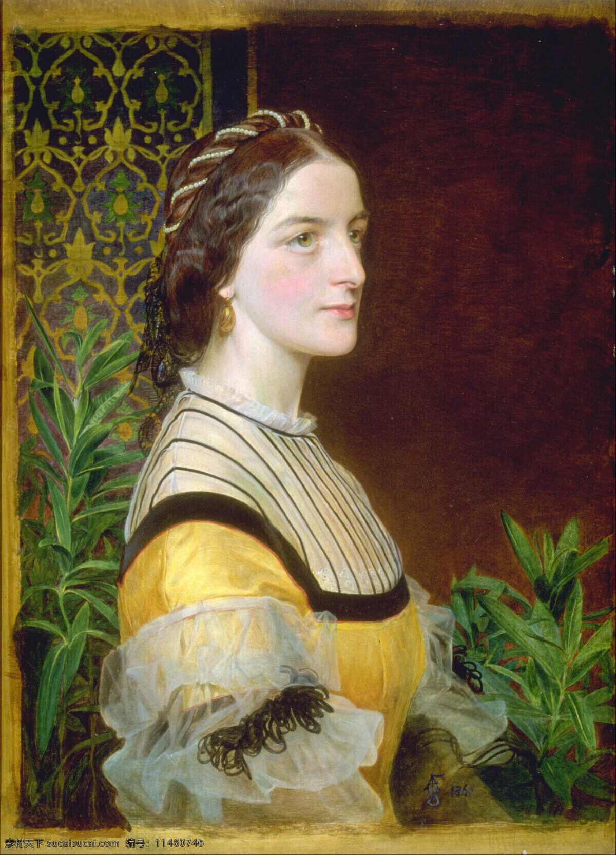安妮 西姆斯 里夫 夫人 弗雷德里克 桑 迪斯 作品 英国画家 布克 斯克 诺福克 地区 贵妇人 肖像 19世纪油画 油画 绘画书法 文化艺术