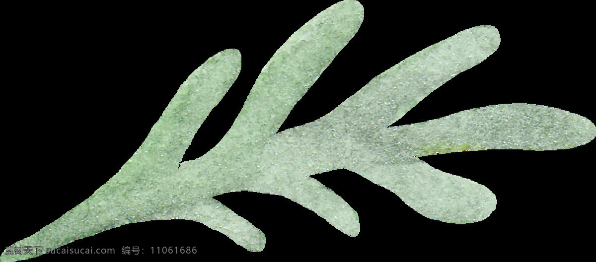珊瑚 海草 卡通 透明 绿色 植物 透明素材 免扣素材 装饰图案