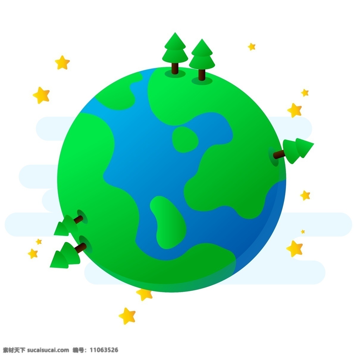 卡通 世界 绿色 地球 元素 绿色地球 手绘元素 装饰图案 设计元素 卡通元素