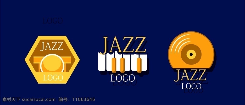 标志 爵士乐 钢琴 架子 鼓鼓 吉他 麦克风 短号 话筒 音符 萨克斯 金色 标志图标 公共标识标志