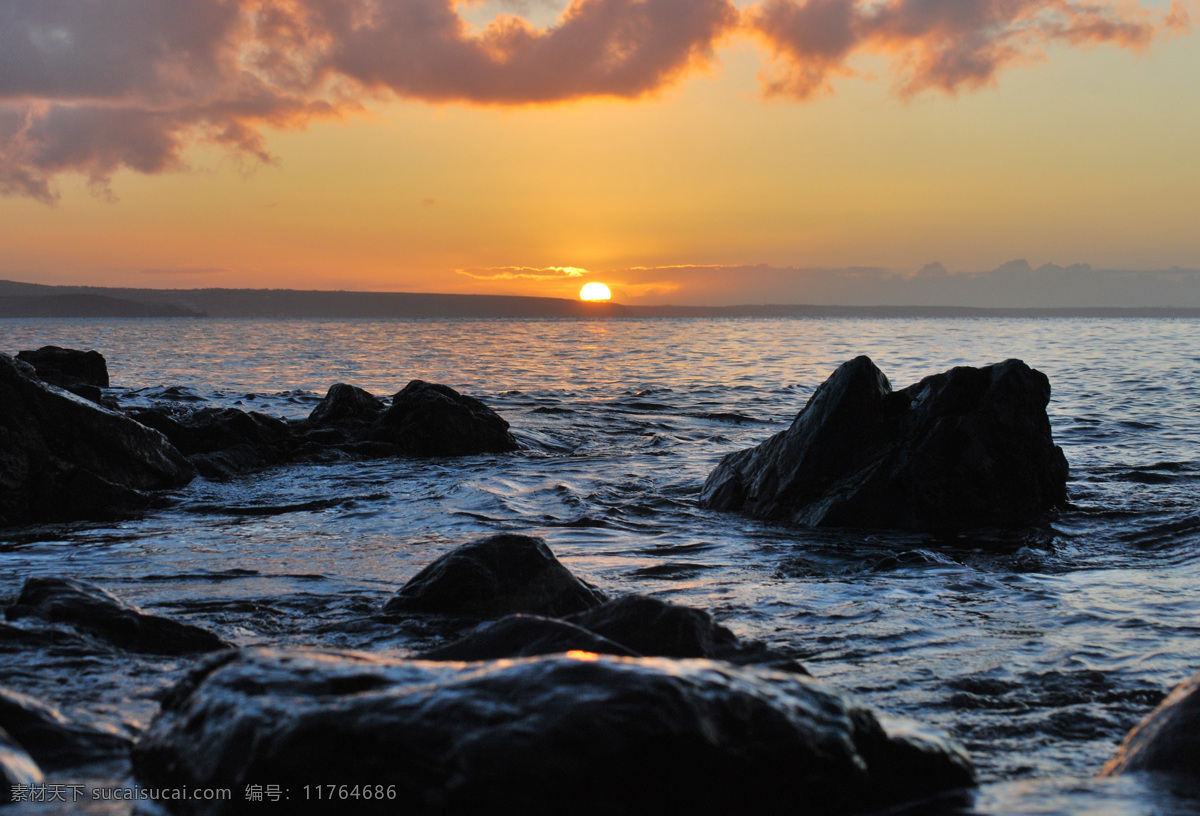 海边日落 海边日出 日出 日落 海边 大海 岩石 波涛 海浪 大海啊故乡 旅游摄影 自然风景