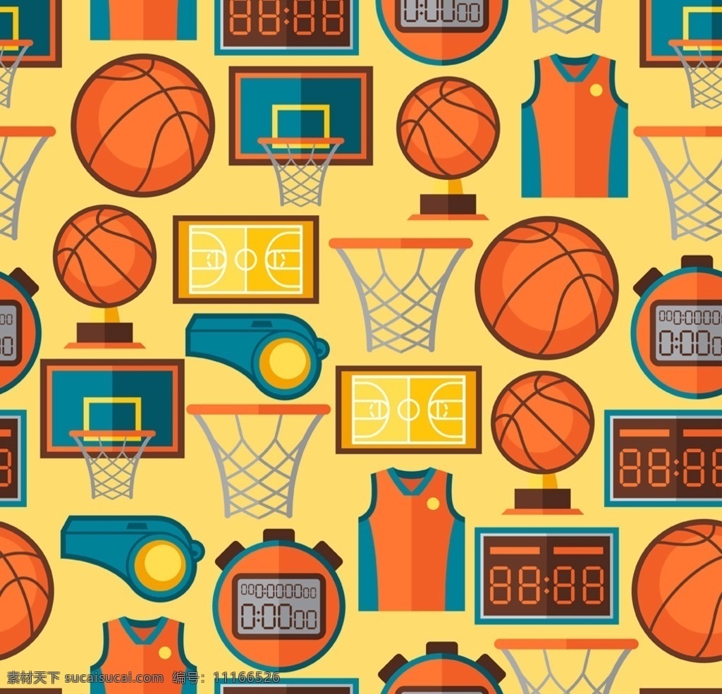 体育用品背景 篮球 球衣 篮球筐 手绘 体育用品 球类背景 底纹背景 生活百科